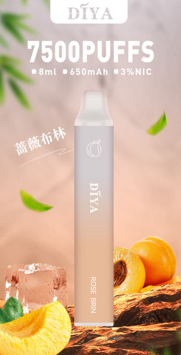 66 【叮啞抛棄式7500口】可充電 💖薔薇布林口味✨台灣獨家登場🔥 CP值最高 零故障 限時活動 {滿十送一}